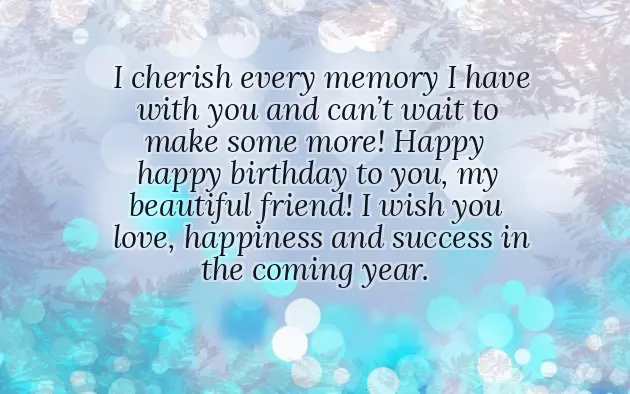 Simple Birthday Wishes For Friend Female