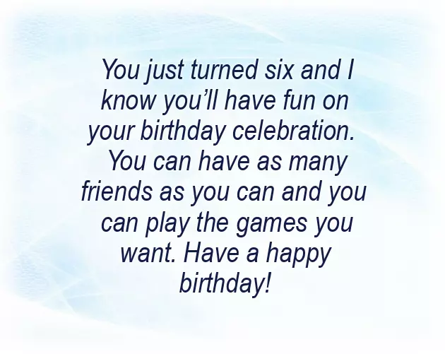 6 Year Old Daughter Birthday Wishes