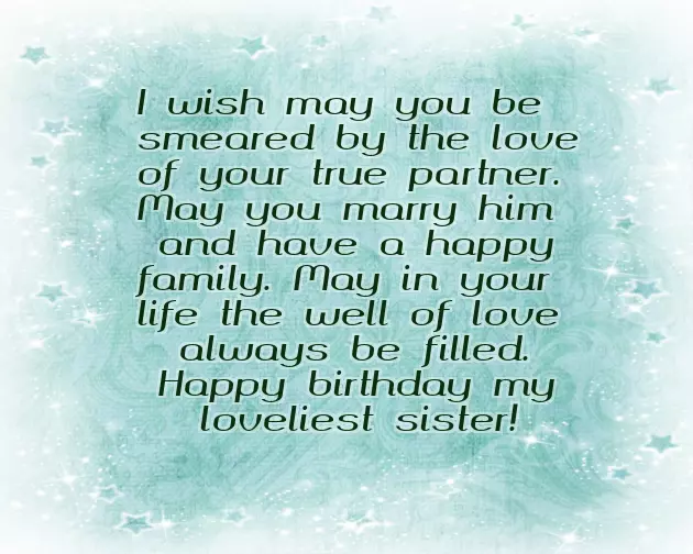 Amazing Sister Birthday Wishes