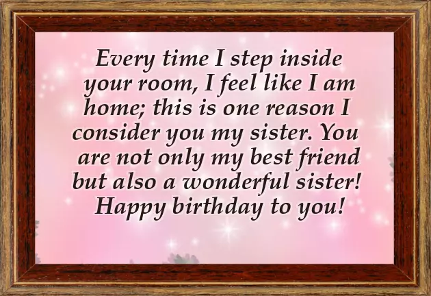 Happy Birthday Sister Not By Blood