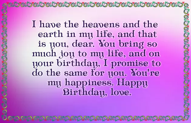 Romantic Birthday Quotes For Boyfriend