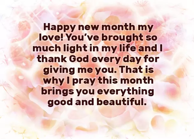 Happy New Month For My Love