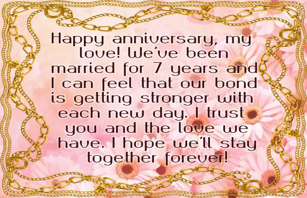 Seventh Wedding Anniversary