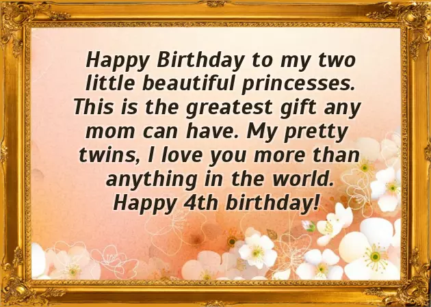 4Th Birthday Wishes