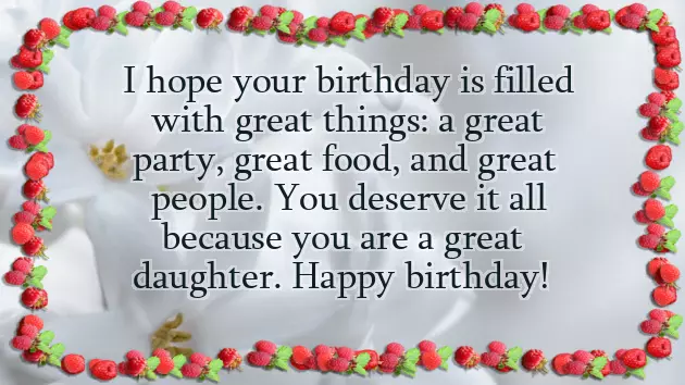 Birthday Wish Mother To Daughter