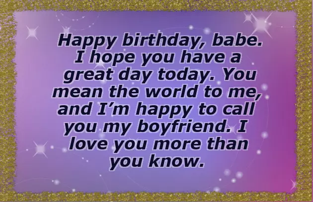 Cute Boyfriend Birthday Wishes Cute Boyfriend Birthday Wishes