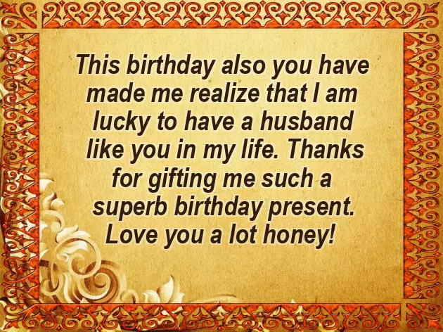 Best Birthday Status For Husband