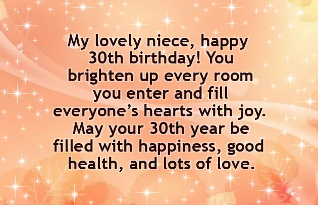 Happy 30Th Birthday Niece Quotes