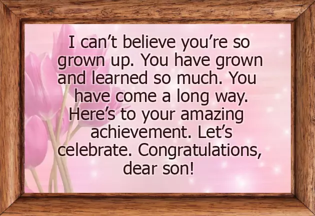 Graduation Greetings For Grandson