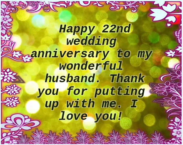 Happy 22Nd Anniversary