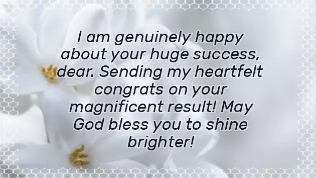 Congratulations Message For Scoring Good Marks