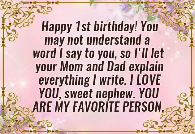 Happy First Birthday Little Boy