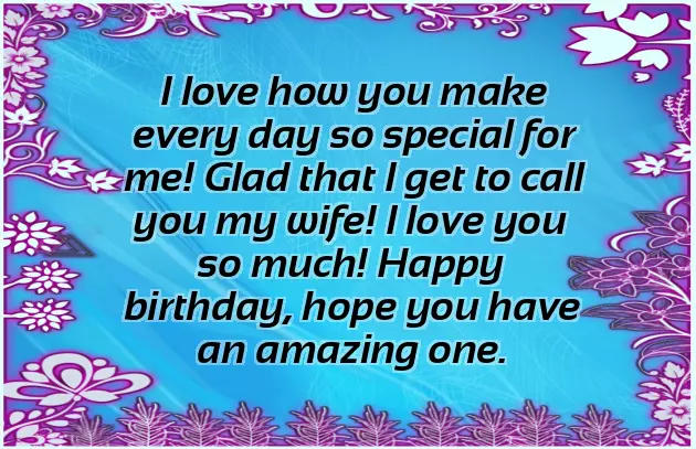 Sample Birthday Wishes For Wife