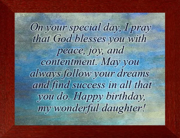 Happy Birthday To My Cute Daughter