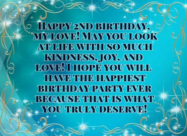 Birthday Wishes For A Baby Boy On 2Nd Birthday