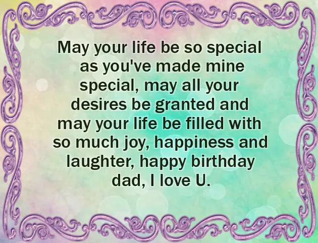Happy Birthday To You Daddy
