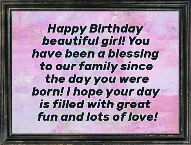 4Th Birthday Wishes For Baby Girl