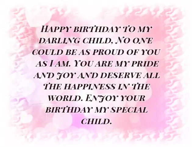 Birthday Blessings For A Child