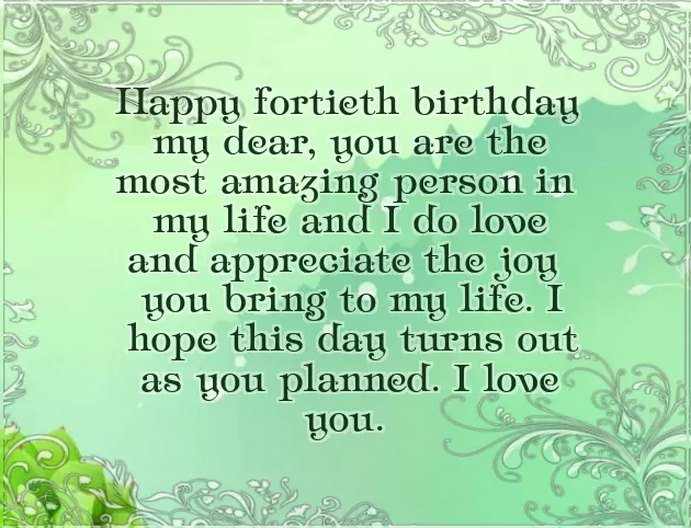 40Th Birthday Wish For Brother