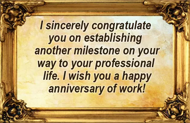 Congratulations On 20 Years Of Service