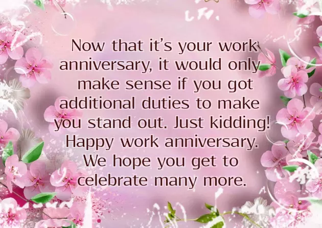 Work Anniversary Wishes For Employees