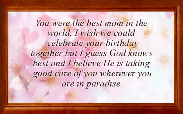 Mother Birthday Quotes In Heaven Mother Birthday Quotes In Heaven