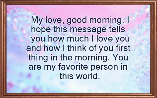 Good Morning Msg For Bf