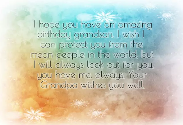 Birthday Msg For Grandson