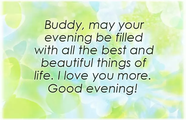 Good Evening Text Message