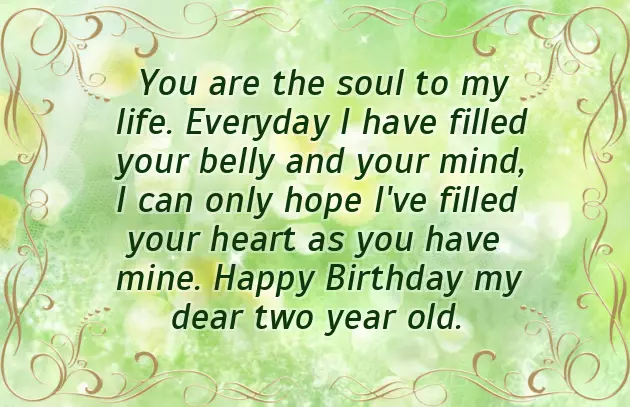 2 Years Son Birthday Wishes