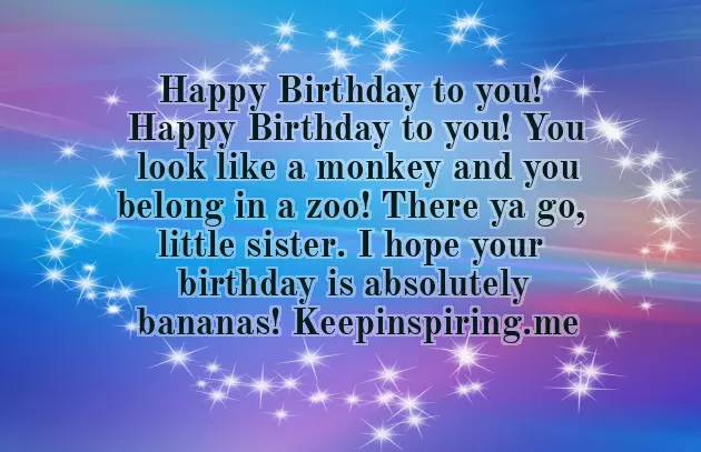 Funny Birthday Poems For Sister Funny Birthday Poems For Sister