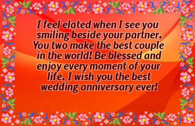 1St Wedding Anniversary Wishes For Friend
