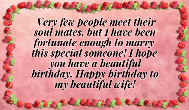 Impressive Birthday Wishes For Wife
