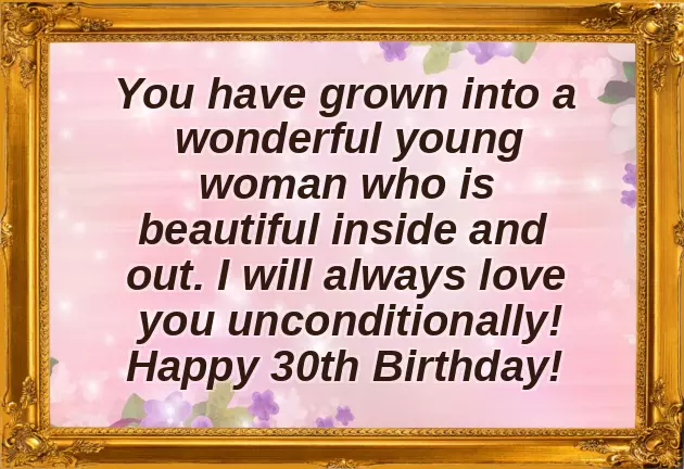 Birthday Wishes For 30 Year Old Daughter