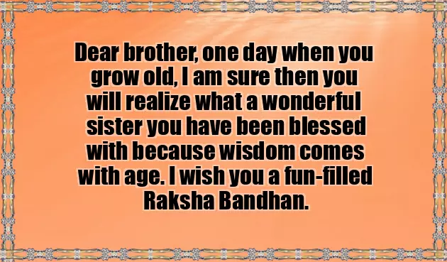 Brother Wish Sister Raksha Bandhan