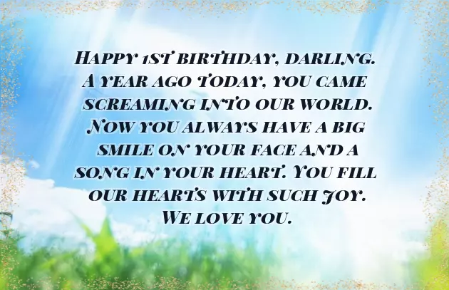 1St Birthday For Baby Girl Wishes 1St Birthday For Baby Girl Wishes