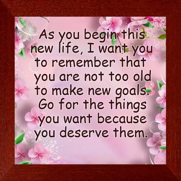 Best Wishes For New Beginning Of Life