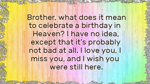 Birthday Wishes For My Late Mother