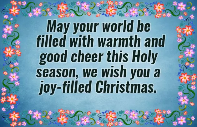 Happy Christmas To All