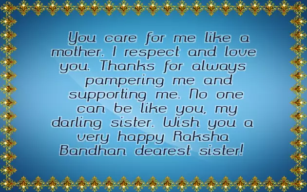 Raksha Bandhan Wishes For Elder Sister