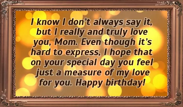 Happy Birthday Lovely Mom