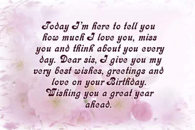 Wish You Happy Birthday Little Sister