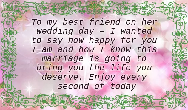 Marriage Wishes For Best Friend Girl Marriage Wishes For Best Friend Girl