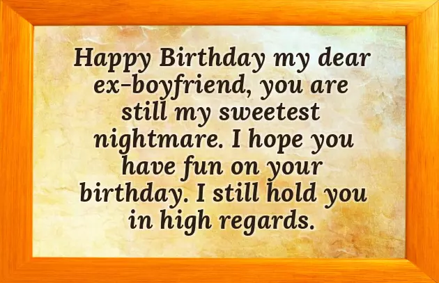 Birthday Wishes For My Ex Lover