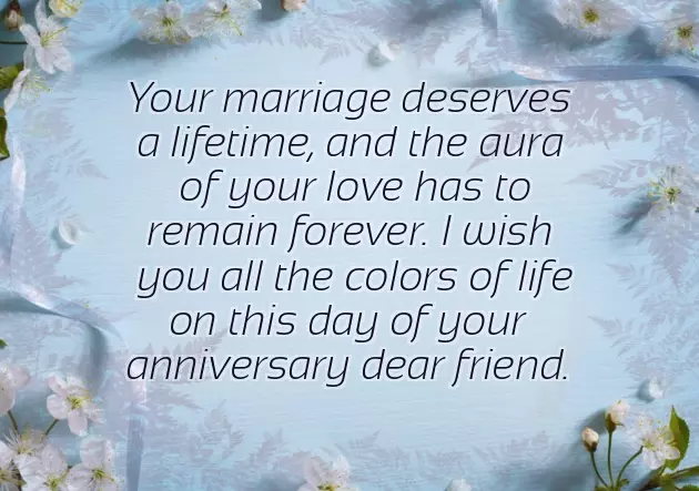 My Friend Wedding Anniversary Wishes My Friend Wedding Anniversary Wishes