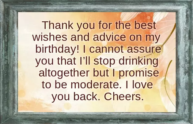 Thank You Notes For Birthday Wishes