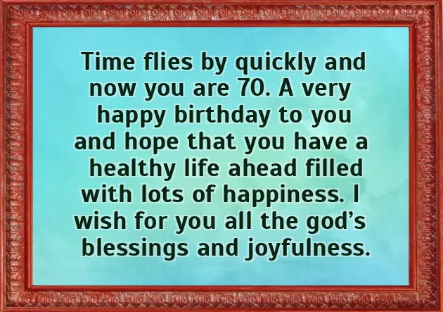 70Th Birthday Wishes To Dad