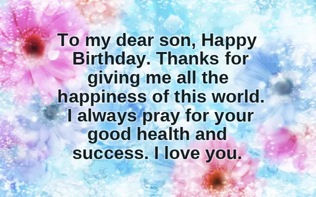 Birthday Wishes For Big Son