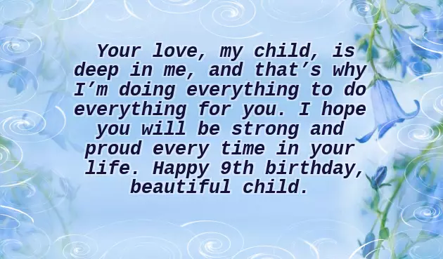 9 Years Old Girl Birthday Wishes 9 Years Old Girl Birthday Wishes