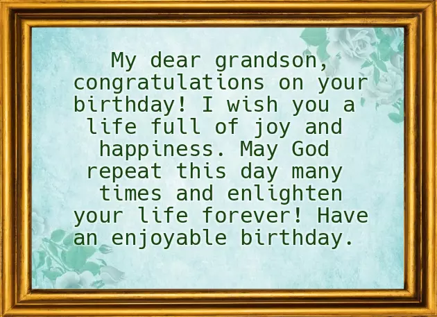 Birthday Wishes For Grandson Turning 12